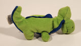 Green and Blue Dinosaur 5" Stuffed Plush Toy Key Chain