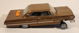 2005 Lowrider Magazine FunRise 1963 Chevy Impala Brown 1/24 Scale Die Cast Toy Car Vehicle With Adjustable Axles and Sound
