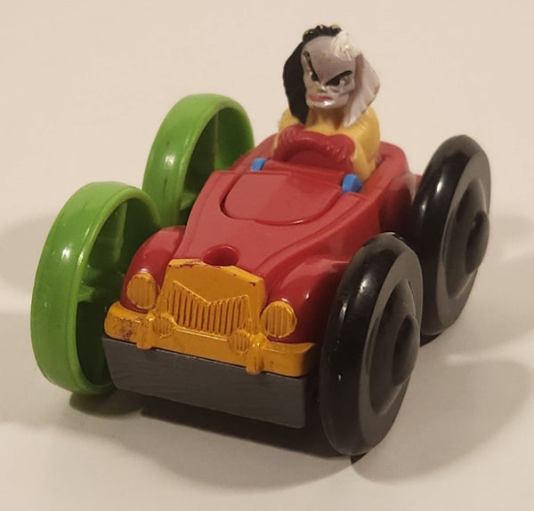1997 McDonald's Disney 101 Dalmatians #3 Cruella DeVille and Lucky Dog in Television 3 1/8" Long Toy Flip Car