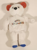 The Keeley Collection Hollywood White Teddy Bear 8" Stuffed Beanie Plush Toy