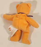 2004 McDonald's Ty Teanie Beanie Baby 'Happy Meal The Bear Toy' Orange 5" Stuffed Plush Toy