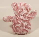 Pink Teddy Bear with Purple Bow 8" Stuffed Beanie Plush Toy