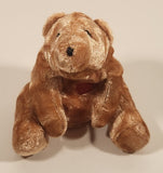 Brown Teddy Bear with Red Heart 4 1/2" Stuffed Beanie Plush Toy