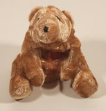 Brown Teddy Bear with Red Heart 4 1/2" Stuffed Beanie Plush Toy