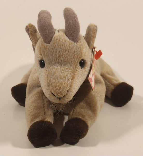 1997 Ty Beanie Babies Goatee The Goat 6" Stuffed Beanie Plush Toy with Tag