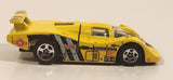 1998 Hot Wheels Flyin' Aces Sol-Aire CX-4 Yellow Die Cast Toy Car Vehicle Opening Rear Hood