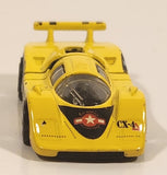 1998 Hot Wheels Flyin' Aces Sol-Aire CX-4 Yellow Die Cast Toy Car Vehicle Opening Rear Hood