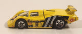 1998 Hot Wheels Flyin' Aces Sol-Aire CX-4 Yellow Die Cast Toy Car Vehicle Opening Rear Hood