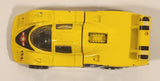 1998 Hot Wheels Flyin' Aces Sol-Aire CX-4 Yellow Die Cast Toy Car Vehicle Opening Rear Hood