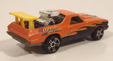 2001 Hot Wheels '68 El Camino Orange Die Cast Toy Muscle Car Vehicle