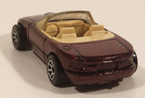 1996 Hot Wheels Auto City Mazda MX-5 Miata Convertible Metallic Dark Red Die Cast Toy Sports Car Vehicle