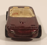 1996 Hot Wheels Auto City Mazda MX-5 Miata Convertible Metallic Dark Red Die Cast Toy Sports Car Vehicle