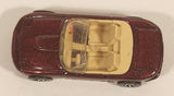 1996 Hot Wheels Auto City Mazda MX-5 Miata Convertible Metallic Dark Red Die Cast Toy Sports Car Vehicle