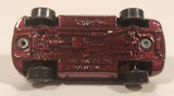 1996 Hot Wheels Auto City Mazda MX-5 Miata Convertible Metallic Dark Red Die Cast Toy Sports Car Vehicle