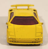 1994 Hot Wheels Lamborghini Diablo Yellow Die Cast Toy Exotic Sports Car Vehicle