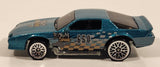 1999 Hot Wheels Camaro Z28 Metalflake Aqua Green Die Cast Toy Car Vehicle