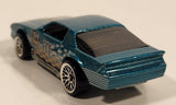 1999 Hot Wheels Camaro Z28 Metalflake Aqua Green Die Cast Toy Car Vehicle