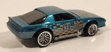 1999 Hot Wheels Camaro Z28 Metalflake Aqua Green Die Cast Toy Car Vehicle