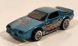 1999 Hot Wheels Camaro Z28 Metalflake Aqua Green Die Cast Toy Car Vehicle