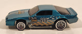 1999 Hot Wheels Camaro Z28 Metalflake Aqua Green Die Cast Toy Car Vehicle