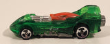 1997 Hot Wheels Phantom Racer Power Rocket Clear Green Die Cast Toy Car Vehicle