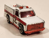 1999 Hot Wheels Rescue Ranger White Fire Truck Die Cast Toy Car Vehicle