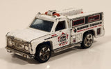 1999 Hot Wheels City Police Rescue Ranger Bomb Squad White Fire Truck Die Cast Toy Car Vehicle