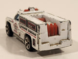1999 Hot Wheels City Police Rescue Ranger Bomb Squad White Fire Truck Die Cast Toy Car Vehicle