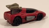 1994 McDonald's Hot Wheels Back Burner Dark Red Die Cast Toy Car Vehicle
