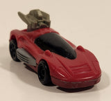 1994 McDonald's Hot Wheels Back Burner Dark Red Die Cast Toy Car Vehicle