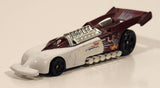 2000 McDonald's Hot Wheels Del Worsham Funny Car Current Maroon and White Die Cast Toy Race Car Vehicle