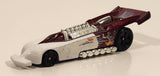 2000 McDonald's Hot Wheels Del Worsham Funny Car Current Maroon and White Die Cast Toy Race Car Vehicle