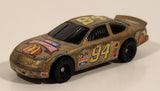 1998 McDonald's Hot Wheels NASCAR 50th Anniversary #94 Bill Elliot 8/8 Gold Die Cast Toy Race Car Vehicle