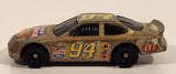 1998 McDonald's Hot Wheels NASCAR 50th Anniversary #94 Bill Elliot 8/8 Gold Die Cast Toy Race Car Vehicle