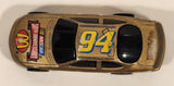 1998 McDonald's Hot Wheels NASCAR 50th Anniversary #94 Bill Elliot 8/8 Gold Die Cast Toy Race Car Vehicle