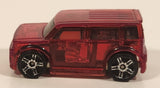 2005 Hot Wheels First Editions: X-Raycers Scion xB Clear Red Die Cast Toy Car Vehicle