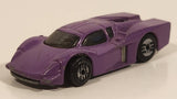 1988 Hot Wheels GT Racer Painted Purple Die Cast Toy Car Vehicle