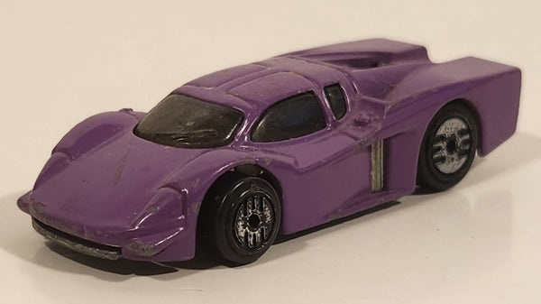 1988 Hot Wheels GT Racer Painted Purple Die Cast Toy Car Vehicle
