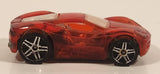 2005 Hot Wheels First Editions: X‑Raycers Ferrari 360 Modena Clear Red Die Cast Toy Car Vehicle