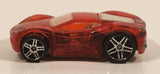 2005 Hot Wheels First Editions: X‑Raycers Ferrari 360 Modena Clear Red Die Cast Toy Car Vehicle