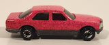 1993 Hot Wheels Mercedes 380 SEL Pink with Red Glitter Die Cast Toy Car Vehicle