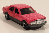 1993 Hot Wheels Mercedes 380 SEL Pink with Red Glitter Die Cast Toy Car Vehicle