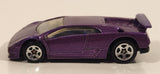 1995 Hot Wheels Lamborghini Diablo Purple Die Cast Toy Exotic Sports Car Vehicle