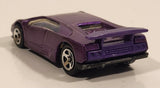 1995 Hot Wheels Lamborghini Diablo Purple Die Cast Toy Exotic Sports Car Vehicle