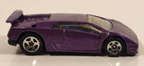 1995 Hot Wheels Lamborghini Diablo Purple Die Cast Toy Exotic Sports Car Vehicle