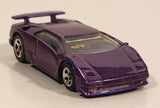1995 Hot Wheels Lamborghini Diablo Purple Die Cast Toy Exotic Sports Car Vehicle
