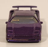 1995 Hot Wheels Lamborghini Diablo Purple Die Cast Toy Exotic Sports Car Vehicle