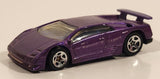 1995 Hot Wheels Lamborghini Diablo Purple Die Cast Toy Exotic Sports Car Vehicle