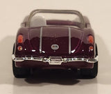 2003 Hot Wheels 100% Preferred: GM Performance Parts '58 Corvette Coupe Convertible Magenta and White Die Cast Toy Car Vehicle with Opening Hood