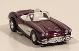 2003 Hot Wheels 100% Preferred: GM Performance Parts '58 Corvette Coupe Convertible Magenta and White Die Cast Toy Car Vehicle with Opening Hood